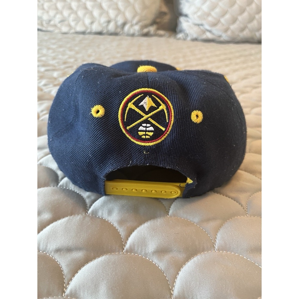 Denver Nuggets Hat Cap Snapback Youth Blue Yellow NBA Basketball Adjustable Kids - Picture 3 of 5